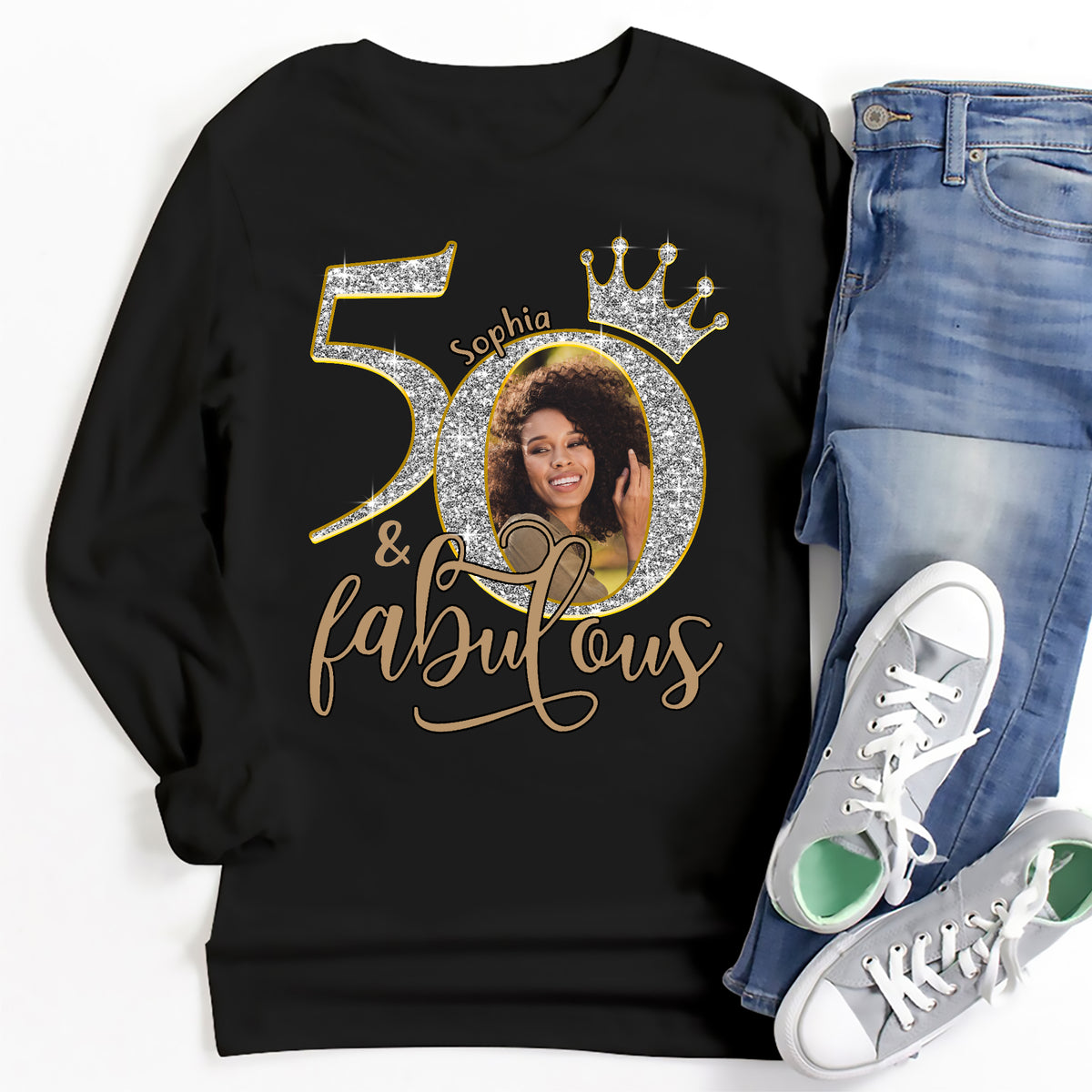 50th Birthday Shirts, Custom Birthday Shirts, Turning 50 Shirt, Gifts For Women Turning 50, 50 And Fabulous Shirt, 50th Birthday Shirts For Her - YPT-ALK