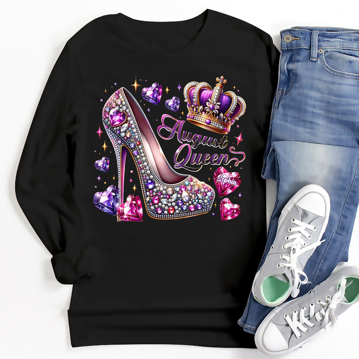 August Birthday Shirt, Custom Birthday Shirt, Queens Born In August, August Birthday Shirts For Woman, August Birthday Gifts, August Is My Birthday Month, Yep The Whole Month-YPT-ALK