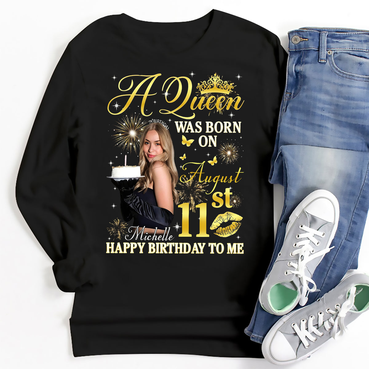 August Birthday Shirt, Custom Birthday Shirt, Queens Born In August, August Birthday Shirts For Woman, August Birthday Gifts, August Is My Birthday Month, Yep The Whole Month-YPT-ALK