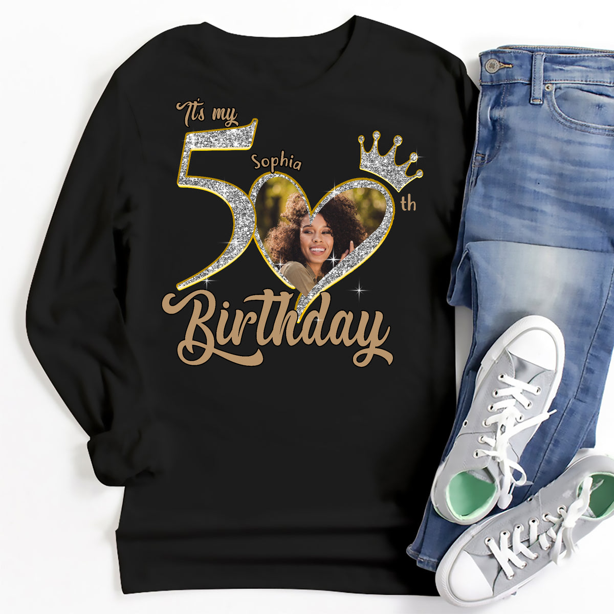 50th Birthday Shirts, Custom Birthday Shirts, Turning 50 Shirt, Gifts For Women Turning 50, 50 And Fabulous Shirt, 50th Birthday Shirts For Her - YPT-ALK