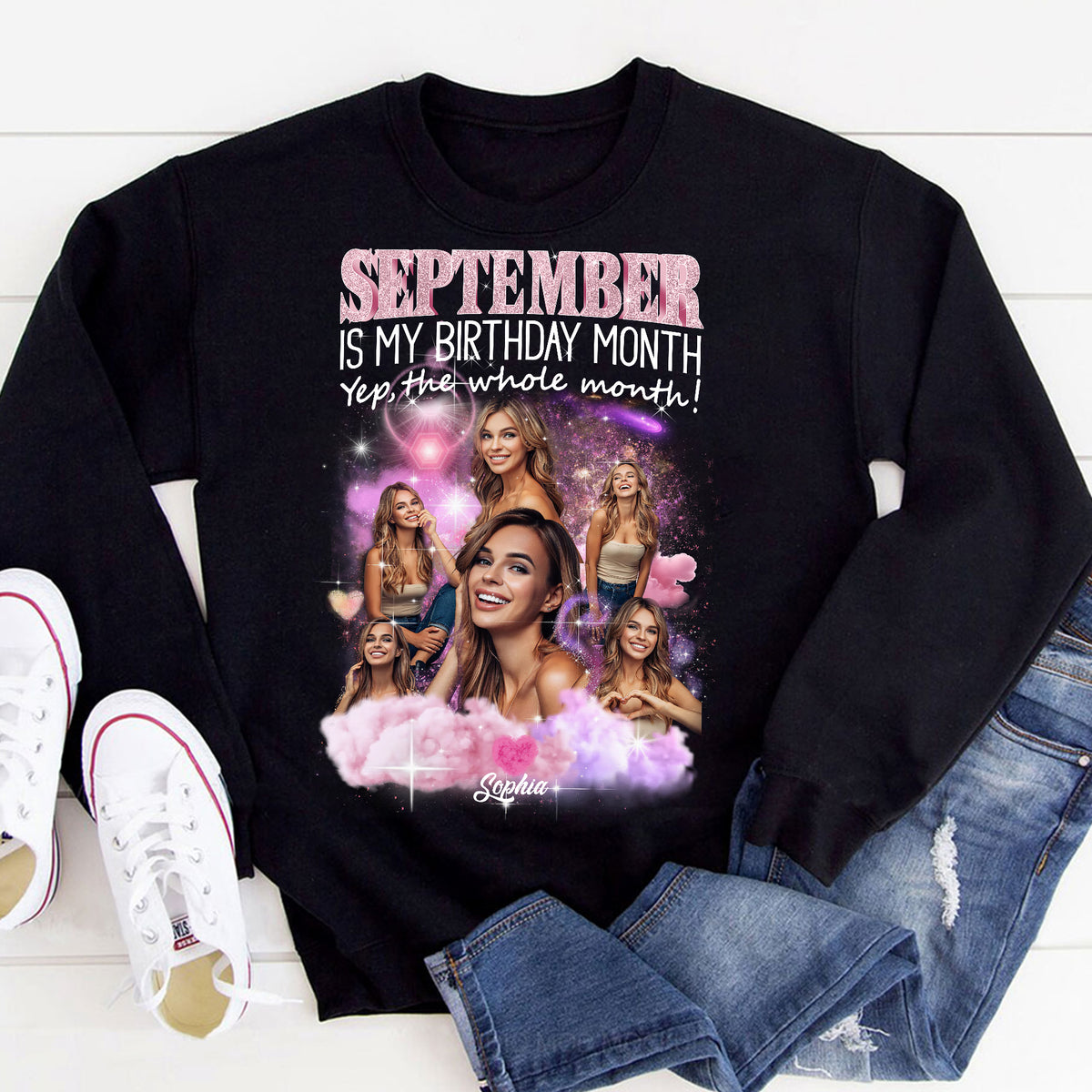 September Birthday Shirt, Custom Birthday Shirt, Queens Born In September, September Birthday Shirts For Woman, September Birthday Gifts, September Is My Birthday Month, Yep The Whole Month-YPT-ALK