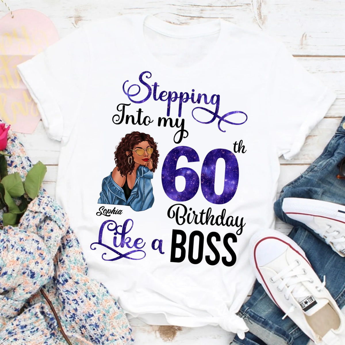 Chapter 60, Fabulous Since 1966 60th Birthday Unique T Shirt For Woman, Custom Birthday Shirt, Her Gifts For 60 Years Old , Turning 60 Birthday Cotton Shirt
