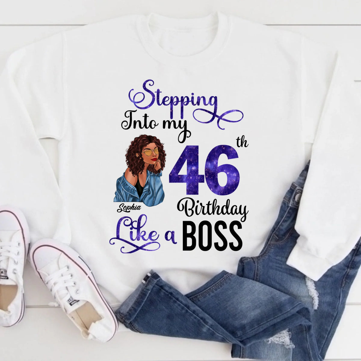 Chapter 46, Fabulous Since 1980 46th Birthday Unique T Shirt For Woman, Custom Birthday Shirt, Her Gifts For 46 Years Old , Turning 46 Birthday Cotton Shirt