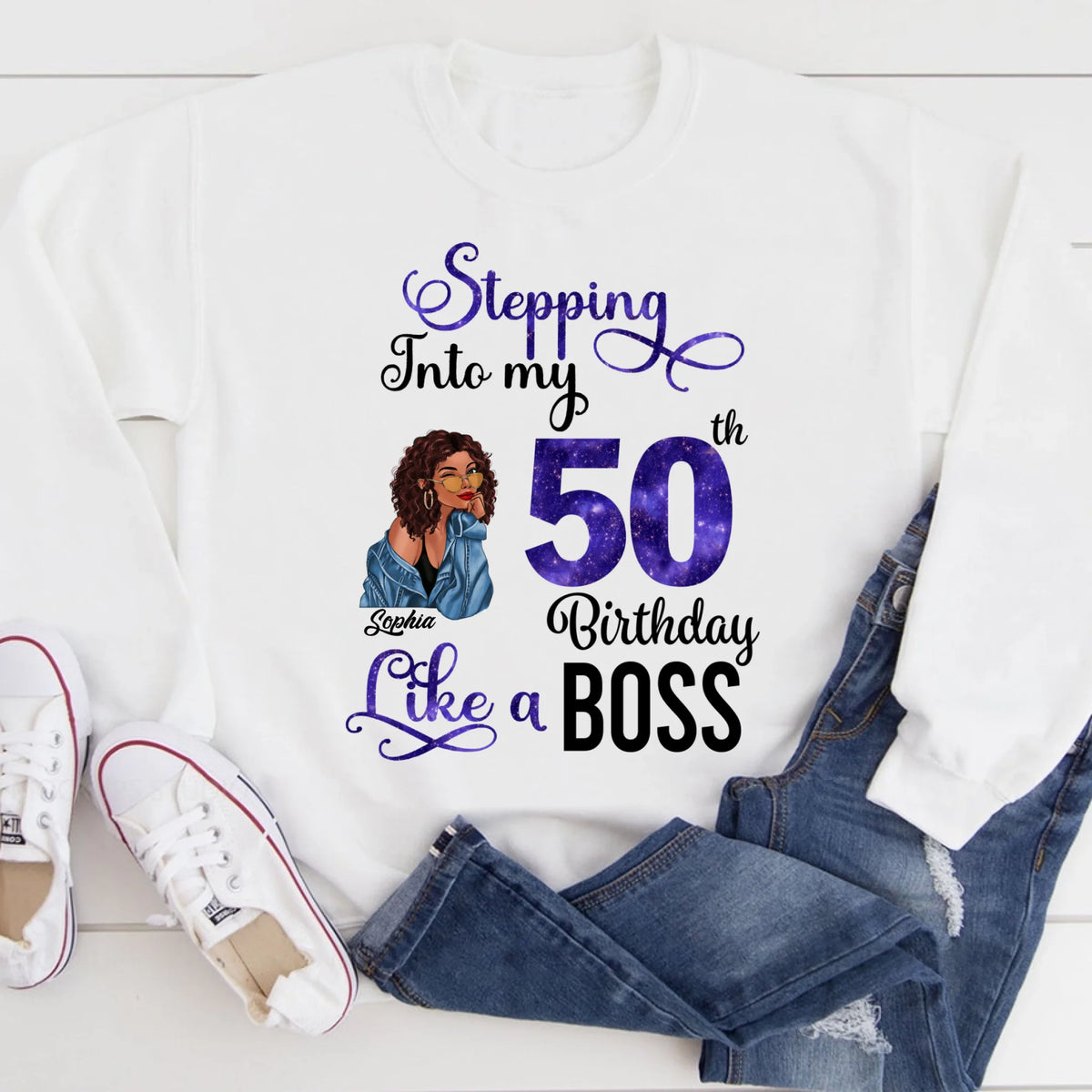 Chapter 50, Fabulous Since 1976 50th Birthday Unique T Shirt For Woman, Custom Birthday Shirt, Her Gifts For 50 Years Old , Turning 50 Birthday Cotton Shirt