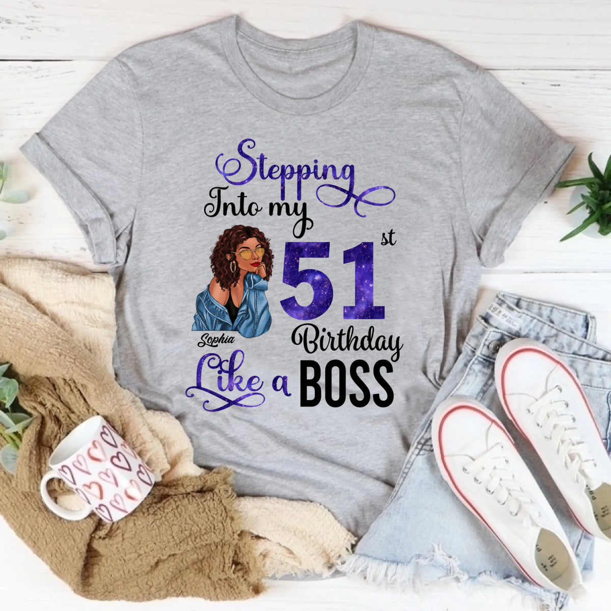 Chapter 51, Fabulous Since 1975 51st Birthday Unique T Shirt For Woman, Custom Birthday Shirt, Her Gifts For 51 Years Old , Turning 51 Birthday Cotton Shirt
