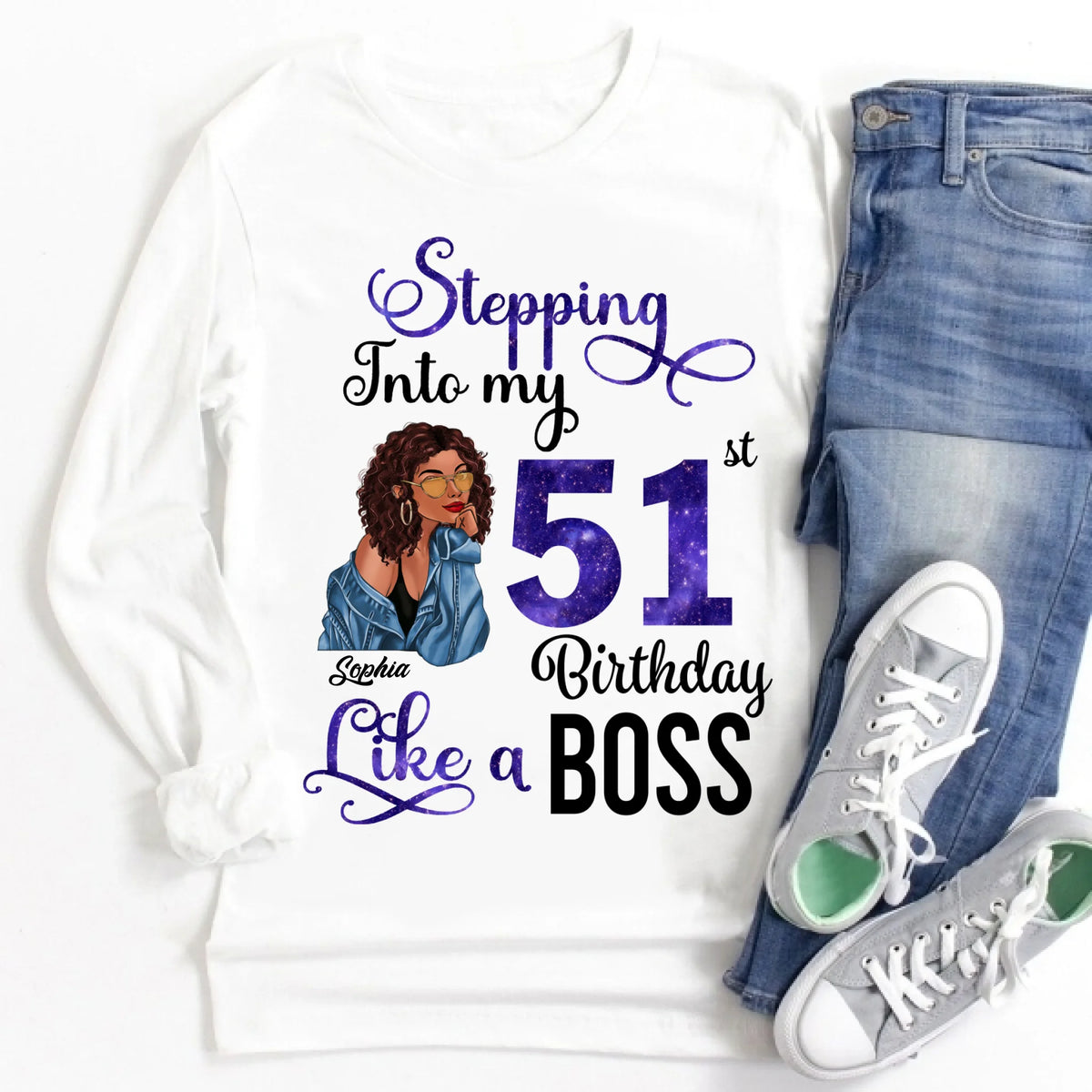 Chapter 51, Fabulous Since 1975 51st Birthday Unique T Shirt For Woman, Custom Birthday Shirt, Her Gifts For 51 Years Old , Turning 51 Birthday Cotton Shirt