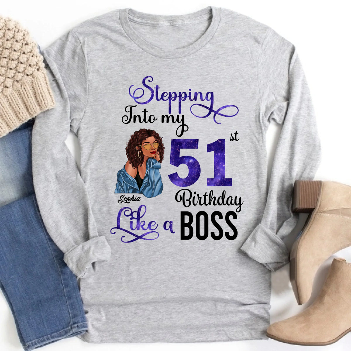 Chapter 51, Fabulous Since 1975 51st Birthday Unique T Shirt For Woman, Custom Birthday Shirt, Her Gifts For 51 Years Old , Turning 51 Birthday Cotton Shirt