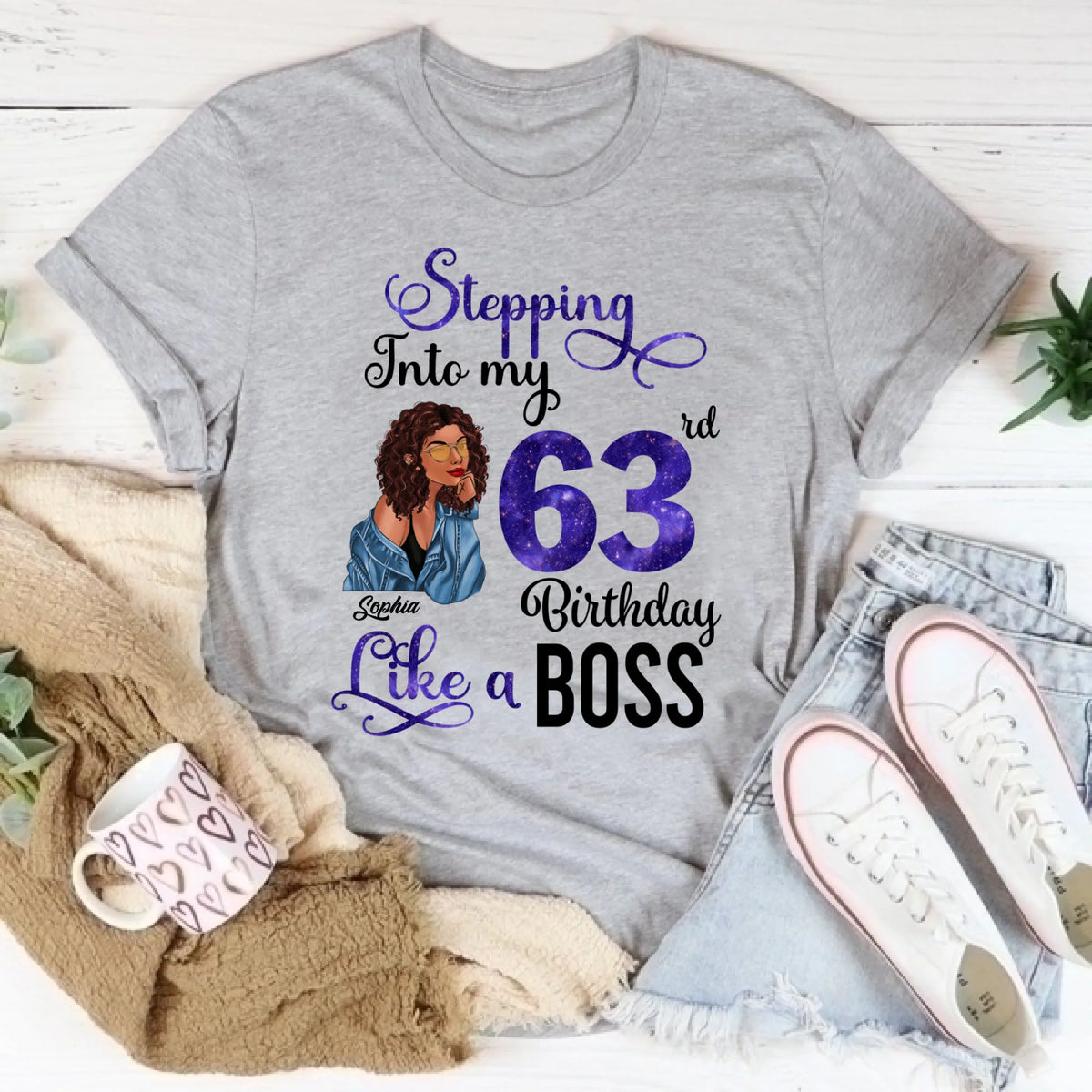 Chapter 63, Fabulous Since 1963 63rd Birthday Unique T Shirt For Woman, Custom Birthday Shirt, Her Gifts For 63 Years Old , Turning 63 Birthday Cotton Shirt