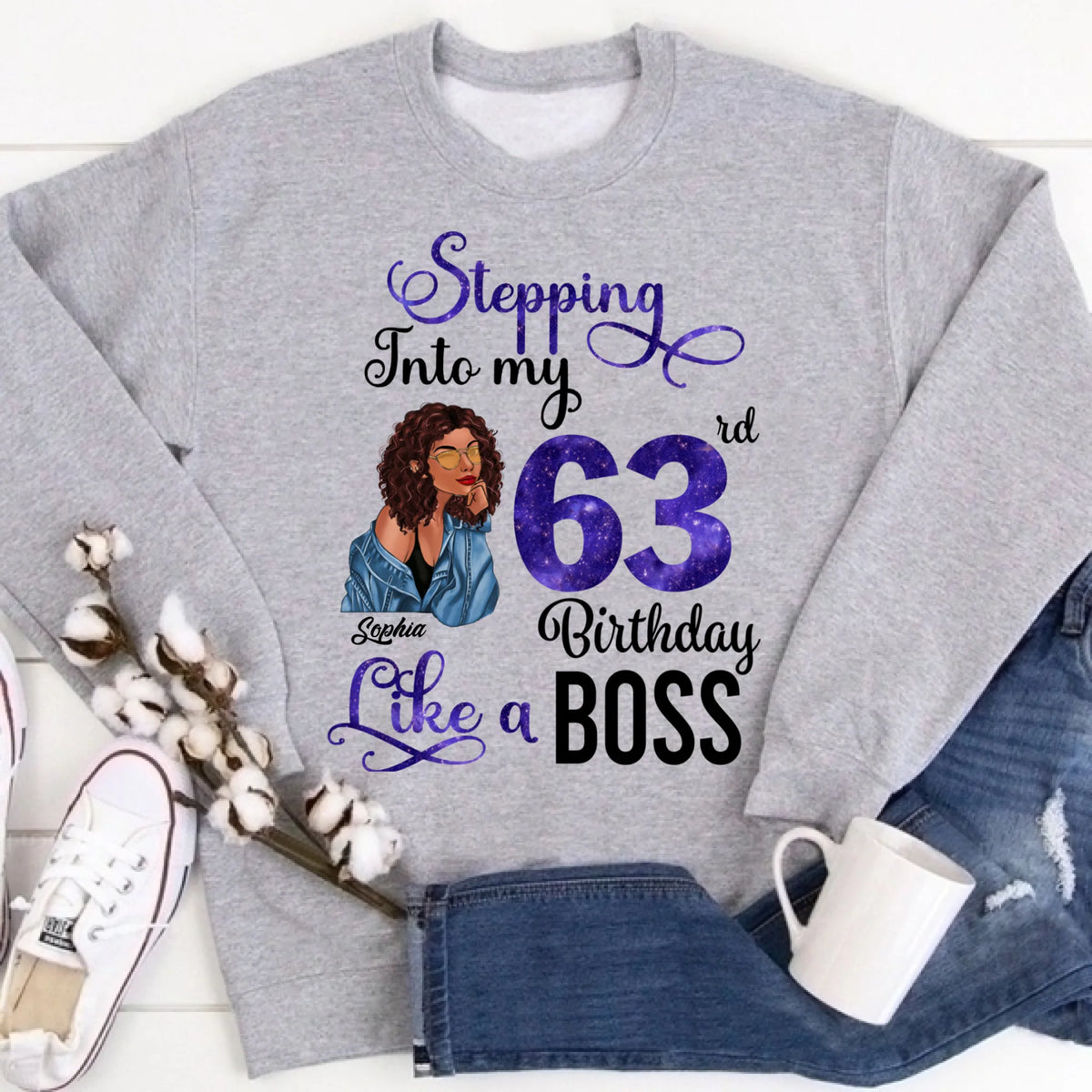 Chapter 63, Fabulous Since 1963 63rd Birthday Unique T Shirt For Woman, Custom Birthday Shirt, Her Gifts For 63 Years Old , Turning 63 Birthday Cotton Shirt