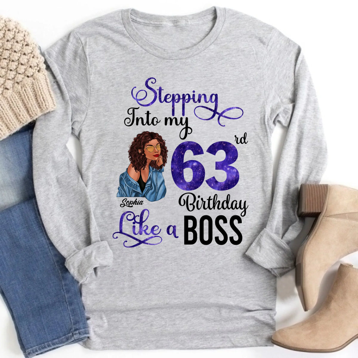 Chapter 63, Fabulous Since 1963 63rd Birthday Unique T Shirt For Woman, Custom Birthday Shirt, Her Gifts For 63 Years Old , Turning 63 Birthday Cotton Shirt