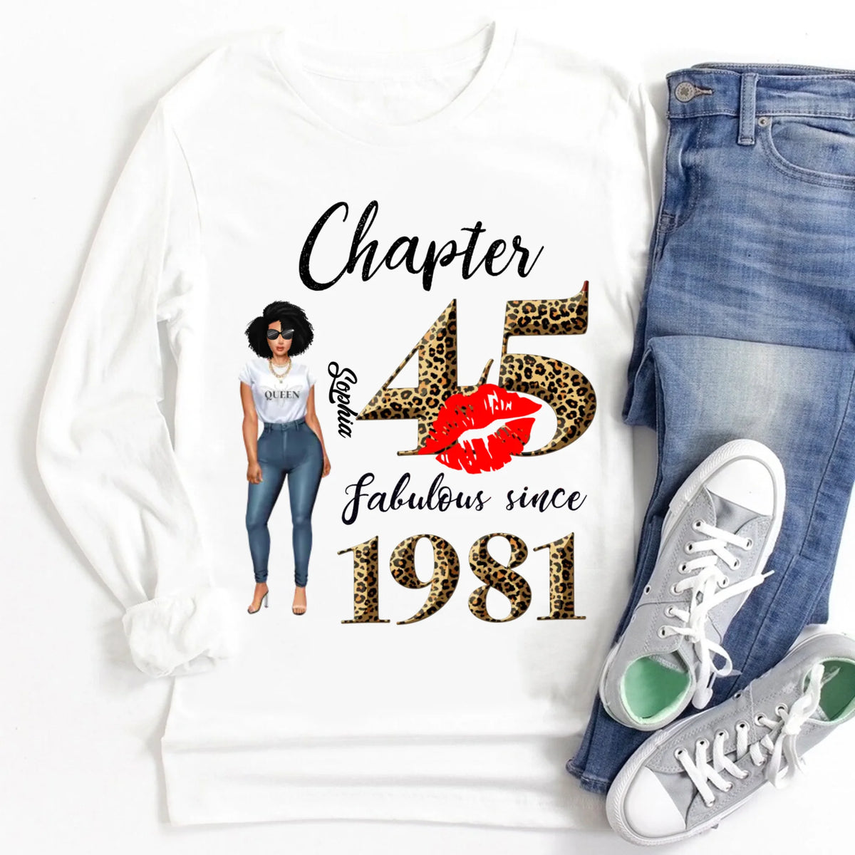 45th birthday shirts for her, Personalised 45th birthday gifts, 1981 t shirt, 45 and fabulous shirt, 45th birthday shirt ideas, gift ideas 45th birthday woman