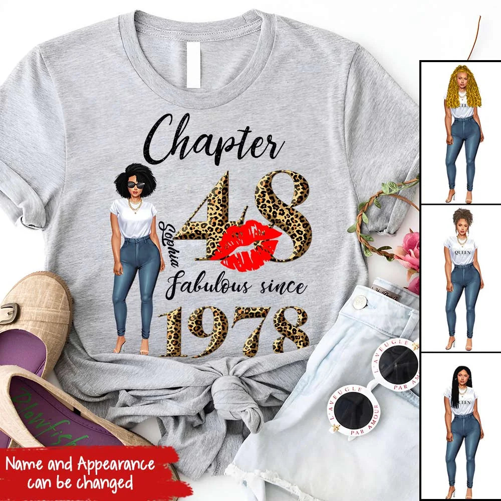 48th birthday shirts for her, Personalised 48th birthday gifts, 1978 t shirt, 48 and fabulous shirt, 48th birthday shirt ideas, gift ideas 48th birthday woman