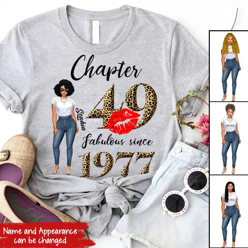 49th birthday shirts for her, Personalised 49th birthday gifts, 1977 t shirt, 49 and fabulous shirt, 49th birthday shirt ideas, gift ideas 49th birthday woman