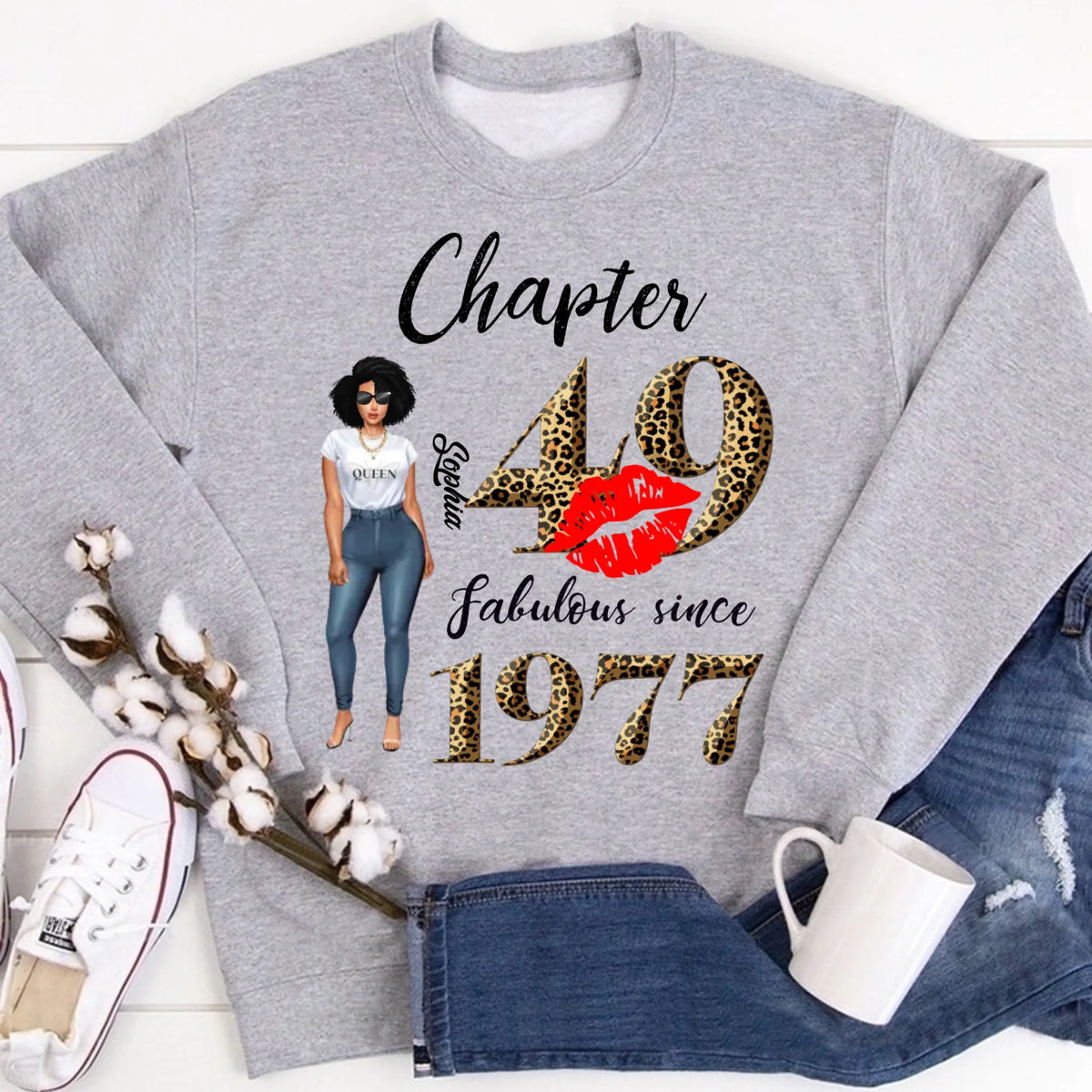 49th birthday shirts for her, Personalised 49th birthday gifts, 1977 t shirt, 49 and fabulous shirt, 49th birthday shirt ideas, gift ideas 49th birthday woman