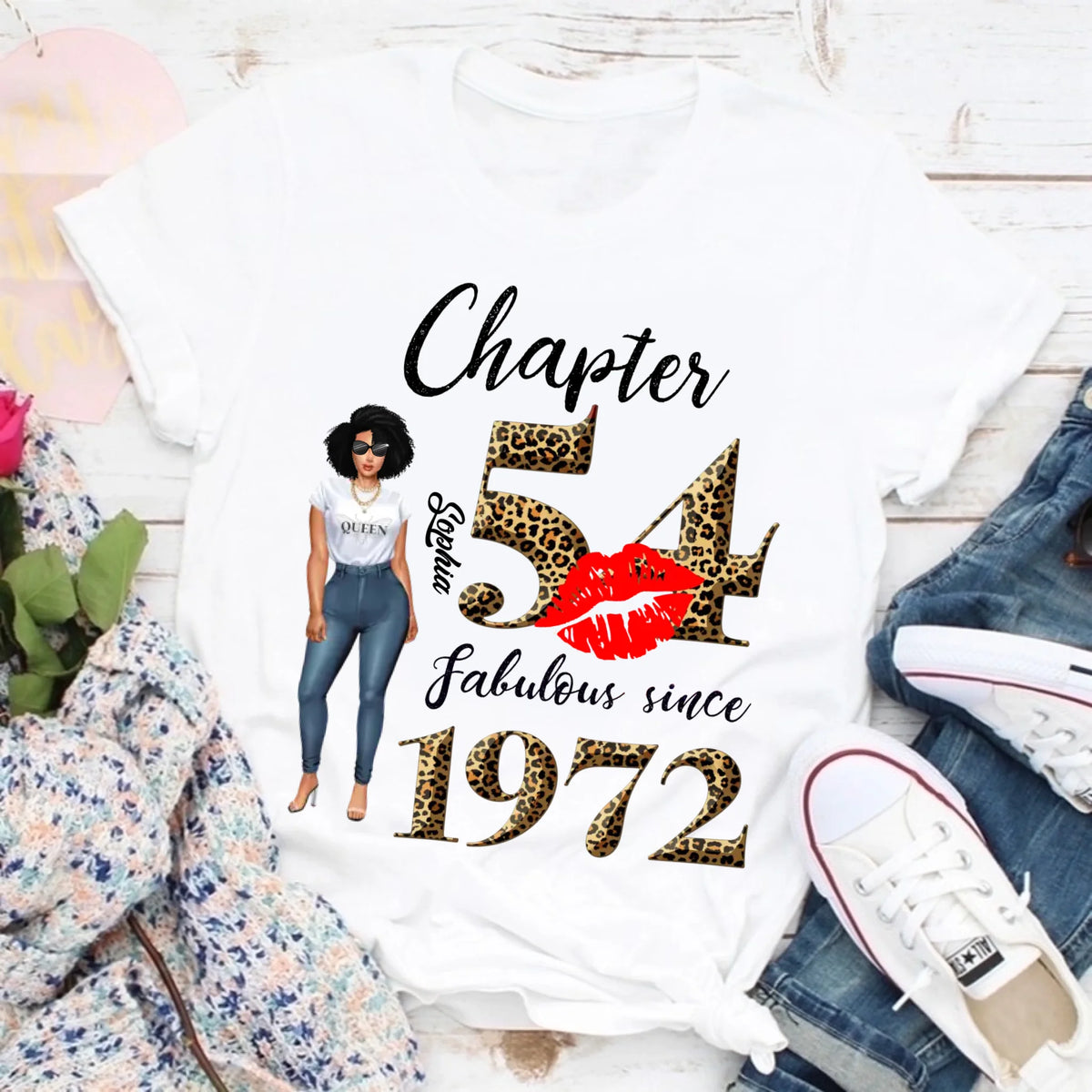 54th birthday shirts for her, Personalised 54th birthday gifts, 1972 t shirt, 54 and fabulous shirt, 54th birthday shirt ideas, gift ideas 54th birthday woman
