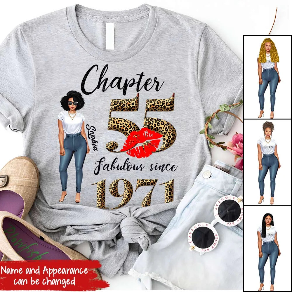55th birthday shirts for her, Personalised 55th birthday gifts, 1971 t shirt, 55 and fabulous shirt, 55th birthday shirt ideas, gift ideas 55th birthday woman