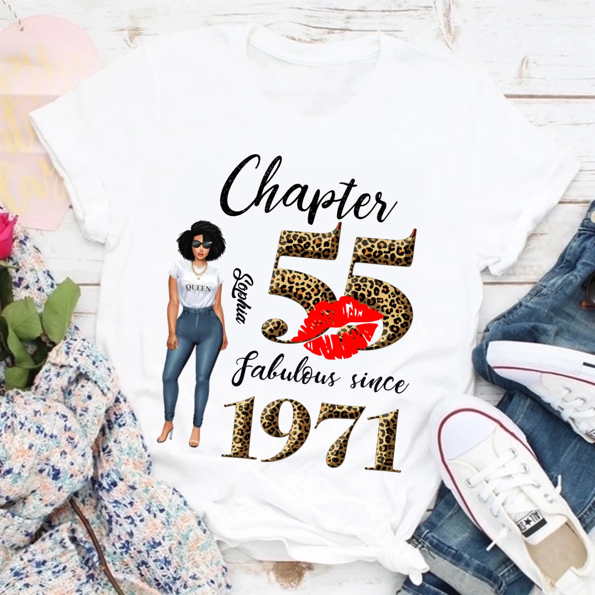 55th birthday shirts for her, Personalised 55th birthday gifts, 1971 t shirt, 55 and fabulous shirt, 55th birthday shirt ideas, gift ideas 55th birthday woman