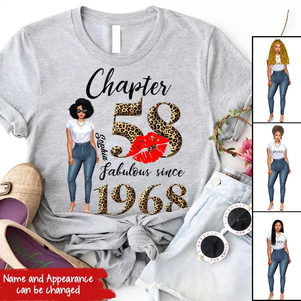 58th birthday shirts for her, Personalised 58th birthday gifts, 1968 t shirt, 58 and fabulous shirt, 58th birthday shirt ideas, gift ideas 58th birthday woman