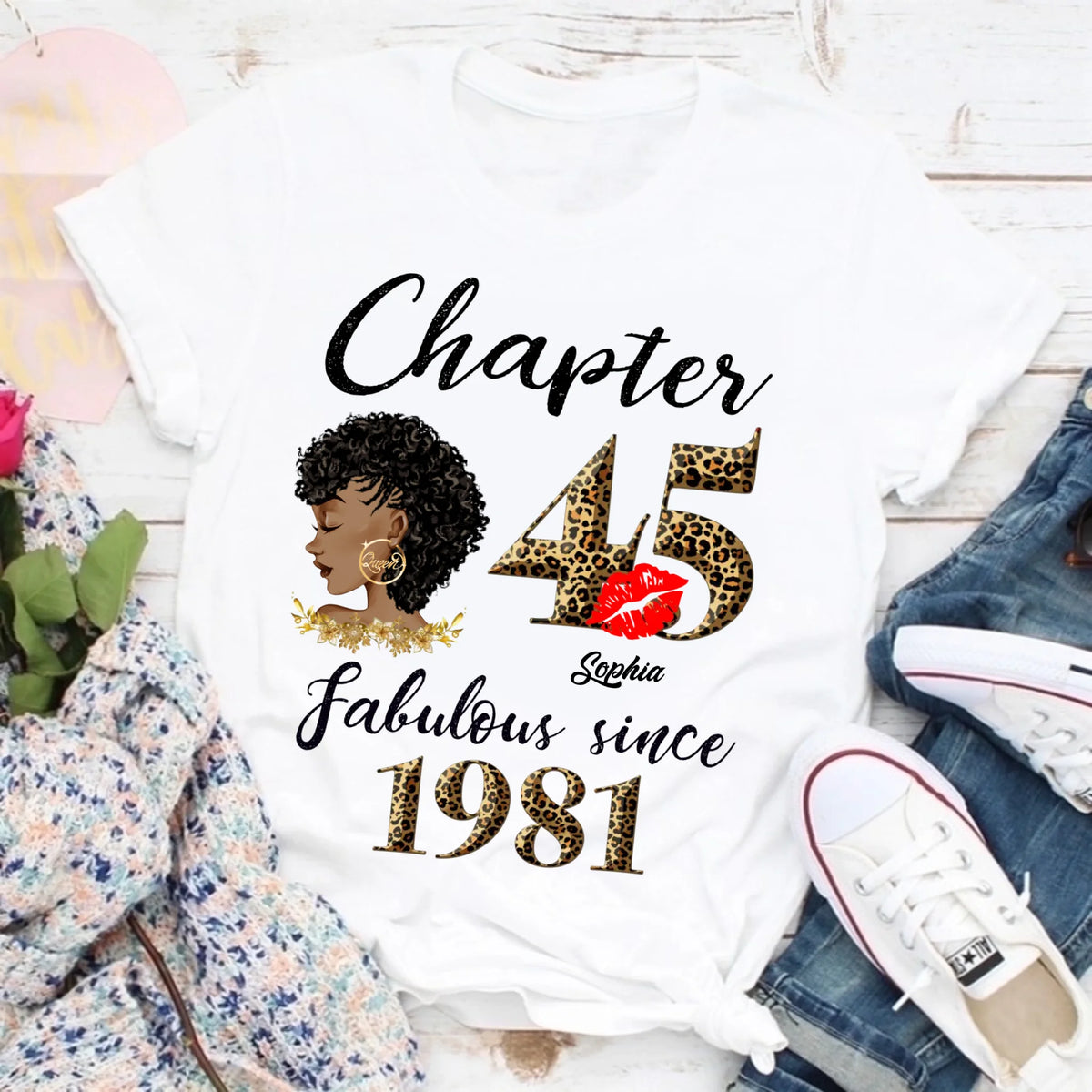 45th birthday shirts for her, Personalised 45th birthday gifts, 1981 t shirt, 45 and fabulous shirt, 45 birthday shirt ideas, gift ideas 45th birthday woman