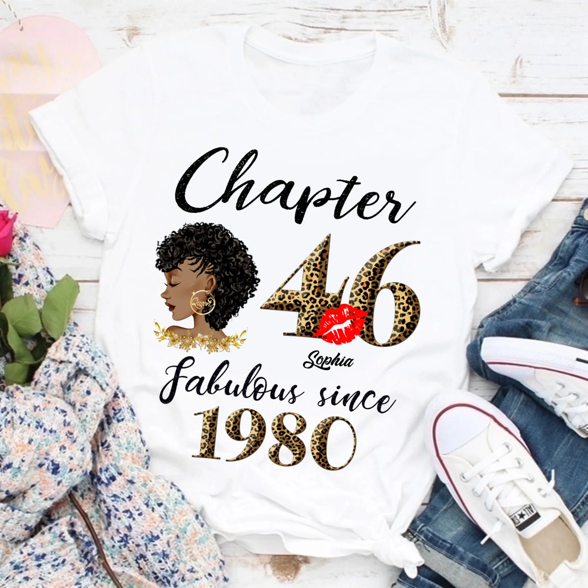 46th birthday shirts for her, Personalised 46th birthday gifts, 1980 t shirt, 46 and fabulous shirt, 46 birthday shirt ideas, gift ideas 46th birthday woman