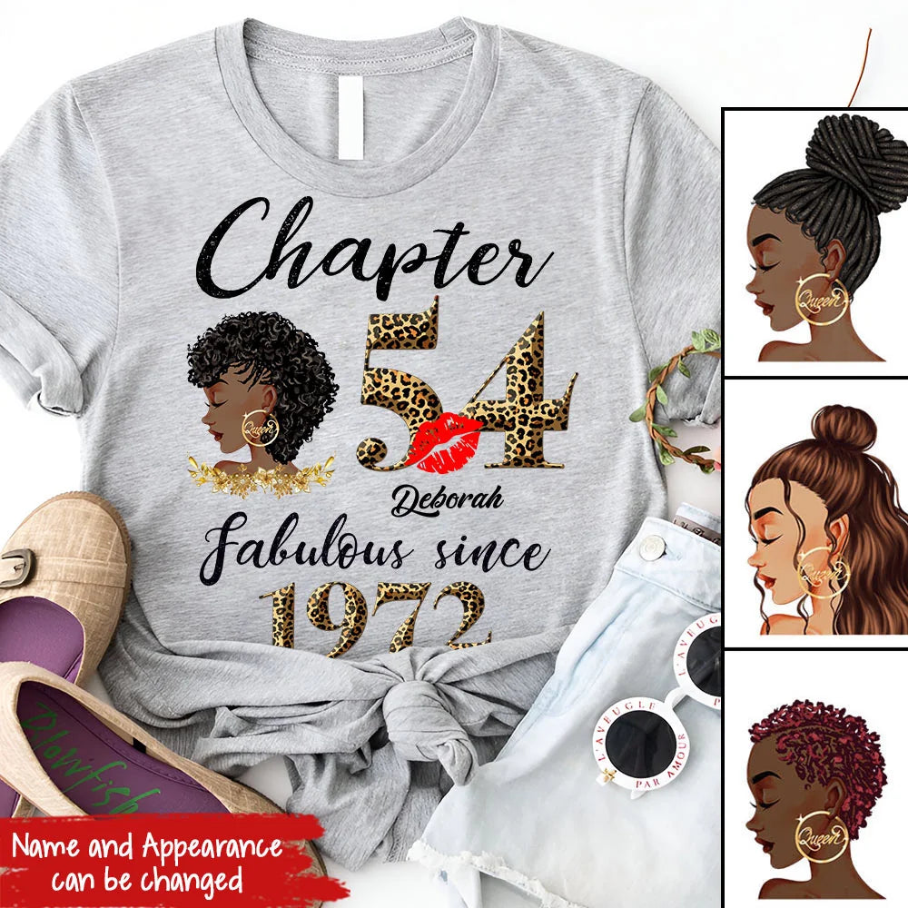 54th birthday shirts for her, Personalised 54th birthday gifts, 1972 t shirt, 54 and fabulous shirt, 54 birthday shirt ideas, gift ideas 54th birthday woman