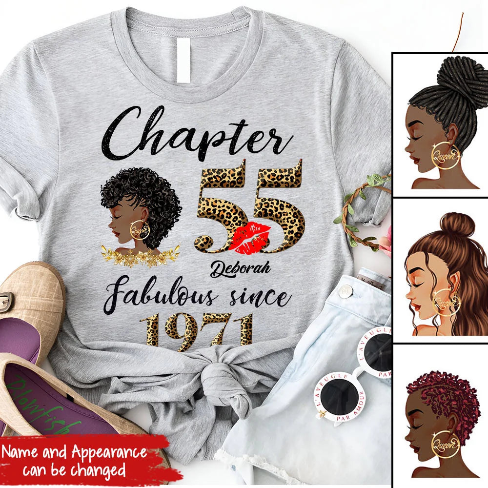 55th birthday shirts for her, Personalised 55th birthday gifts, 1971 t shirt, 55 and fabulous shirt, 55 birthday shirt ideas, gift ideas 55th birthday woman