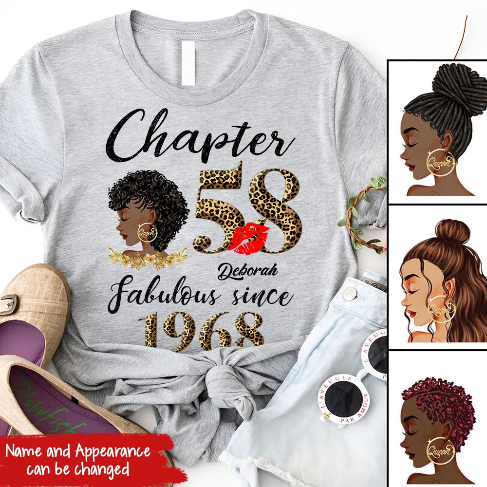58th birthday shirts for her, Personalised 58th birthday gifts, 1968 t shirt, 58 and fabulous shirt, 58 birthday shirt ideas, gift ideas 58th birthday woman