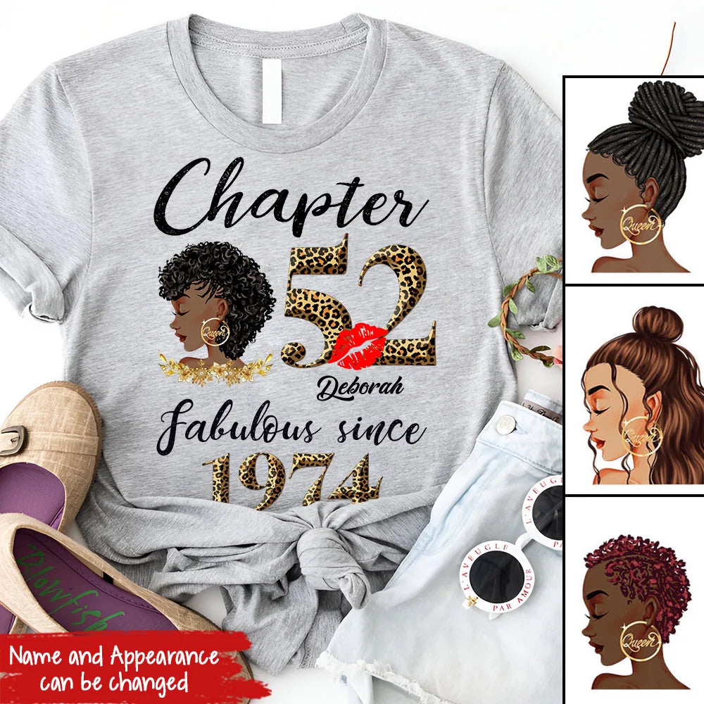 52nd birthday shirts for her, Personalised 52nd birthday gifts, 1974 t shirt, 52 and fabulous shirt, 52 birthday shirt ideas, gift ideas 52nd birthday woman