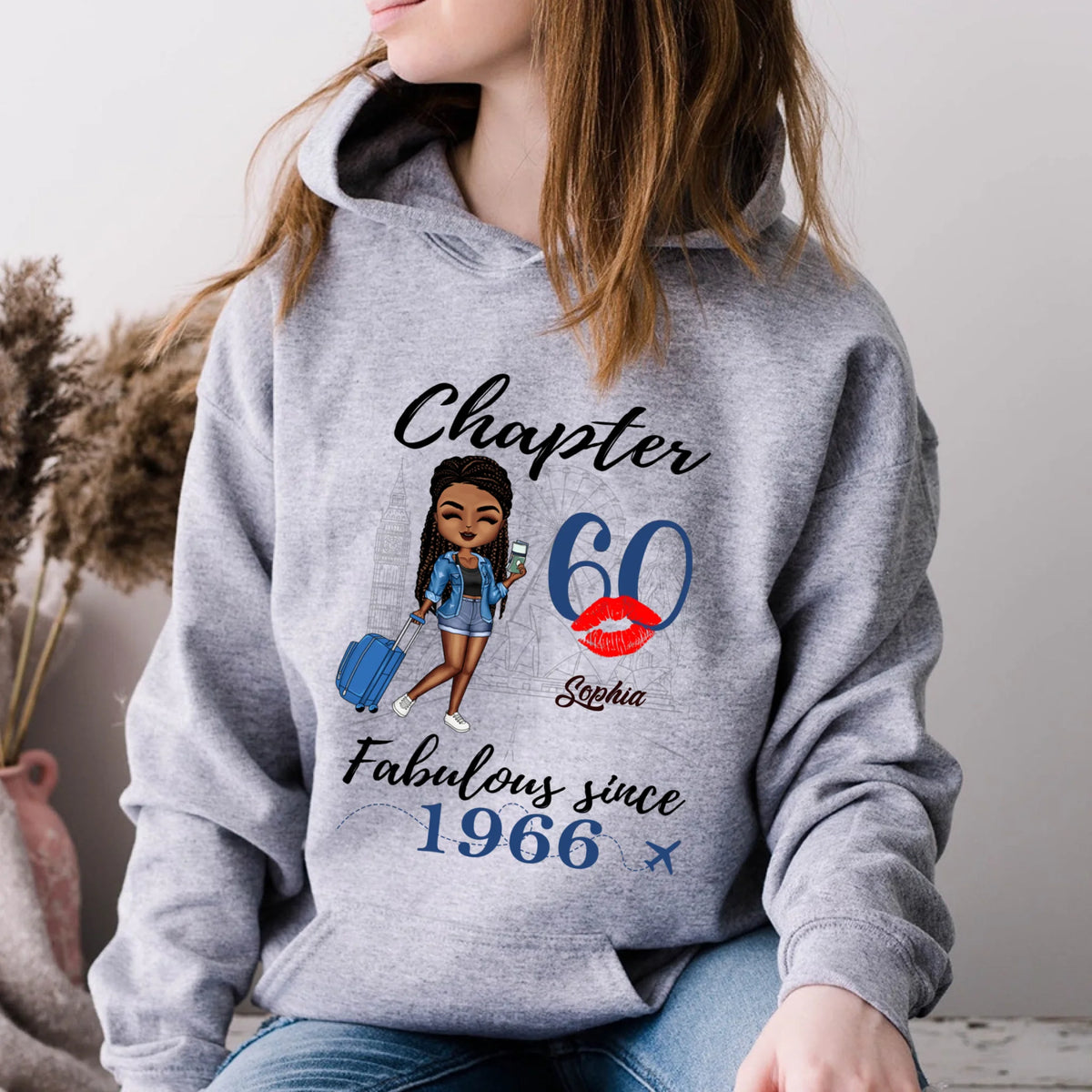 Chapter 60, Fabulous Since 1966 60th Birthday Unique T Shirt For Woman, Custom Birthday Shirt, Her Gifts For 60 Years Old , Turning 60 Birthday Cotton Shirt
