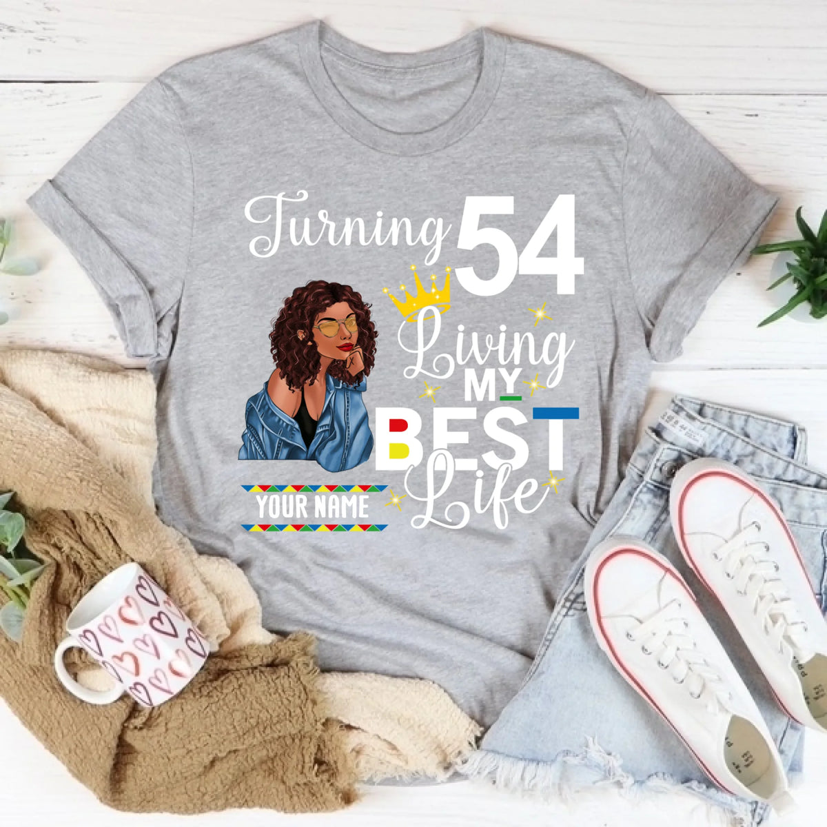 Custom Birthday Shirts, Chapter 54, Fabulous Since 1968 54th Birthday Unique T Shirt For Woman, Her Gifts For 54 Years Old, Turning 54 Birthday Cotton Shirt