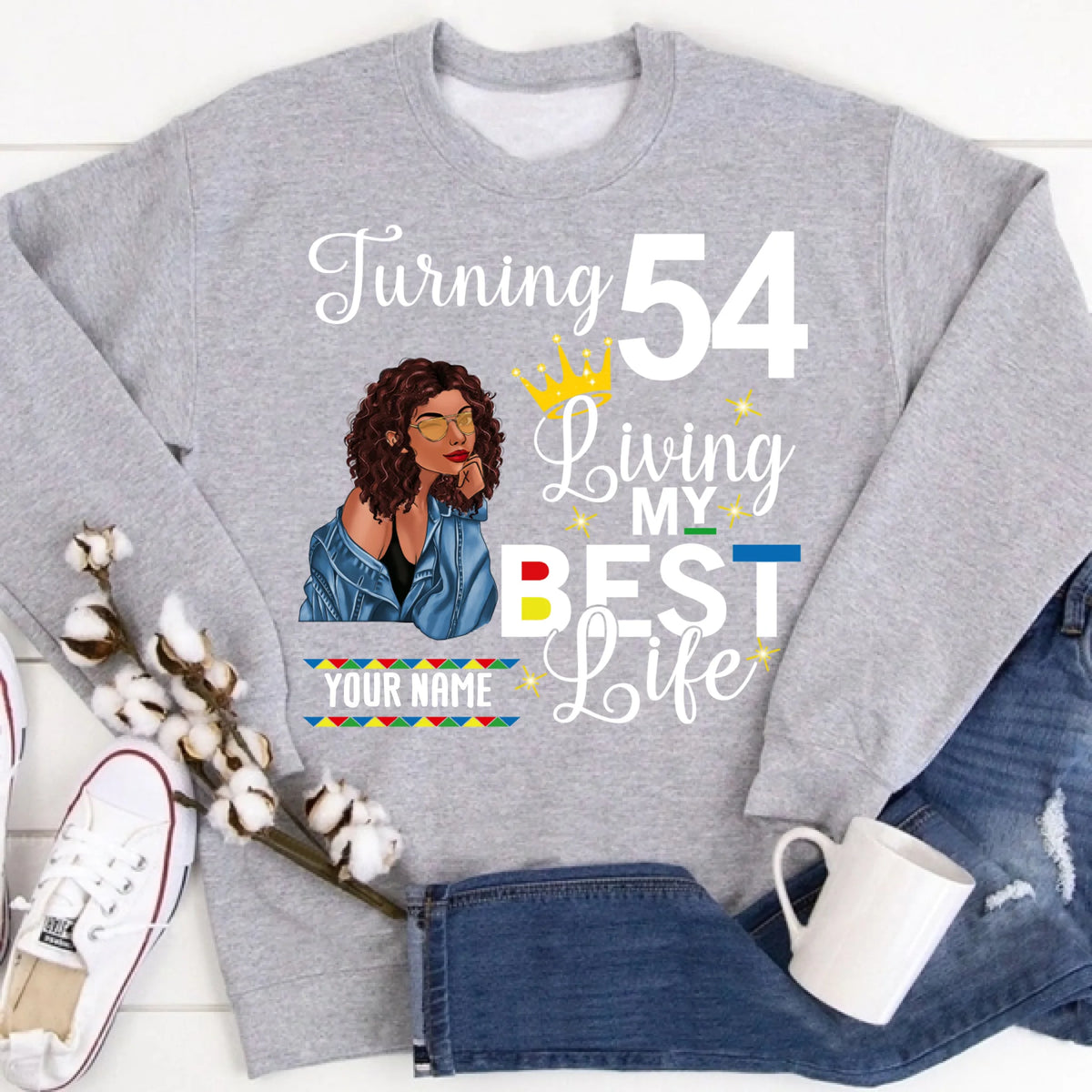 Custom Birthday Shirts, Chapter 54, Fabulous Since 1968 54th Birthday Unique T Shirt For Woman, Her Gifts For 54 Years Old, Turning 54 Birthday Cotton Shirt