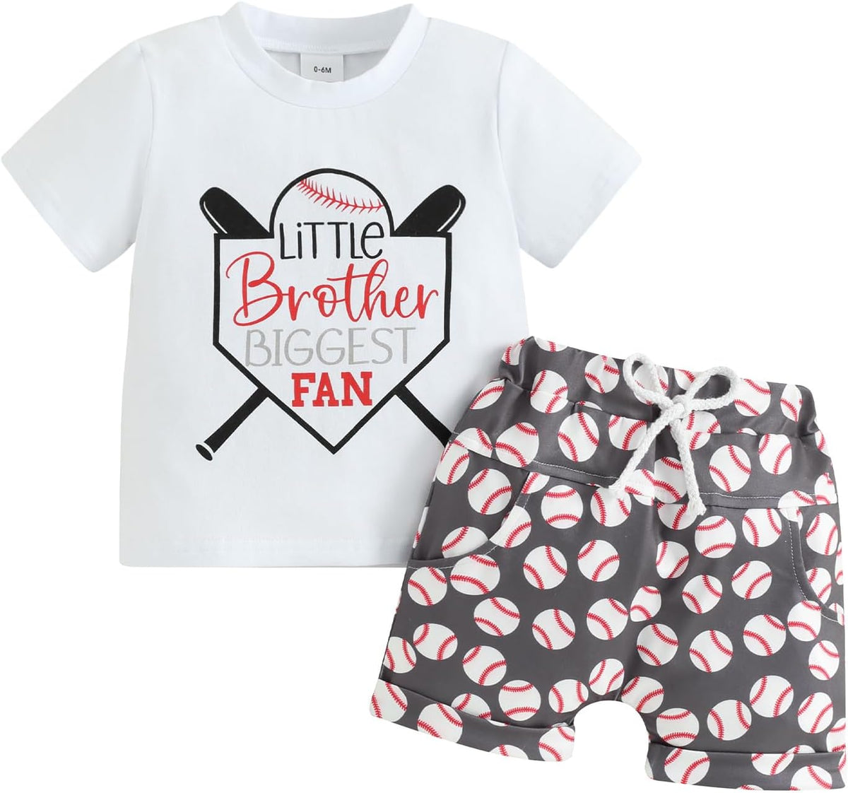BemeyourBBs Toddler Baby Boy Summer Clothes Funny Letter T Shirt Elastic Waist Pockets Shorts Set 2 Piece Outfit