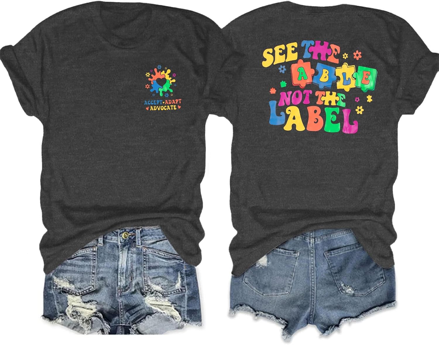 Autism Awareness Shirt Women: Mental Health Awareness Shirts Autism Shirt Special Education Teacher Gifts Tee Tops