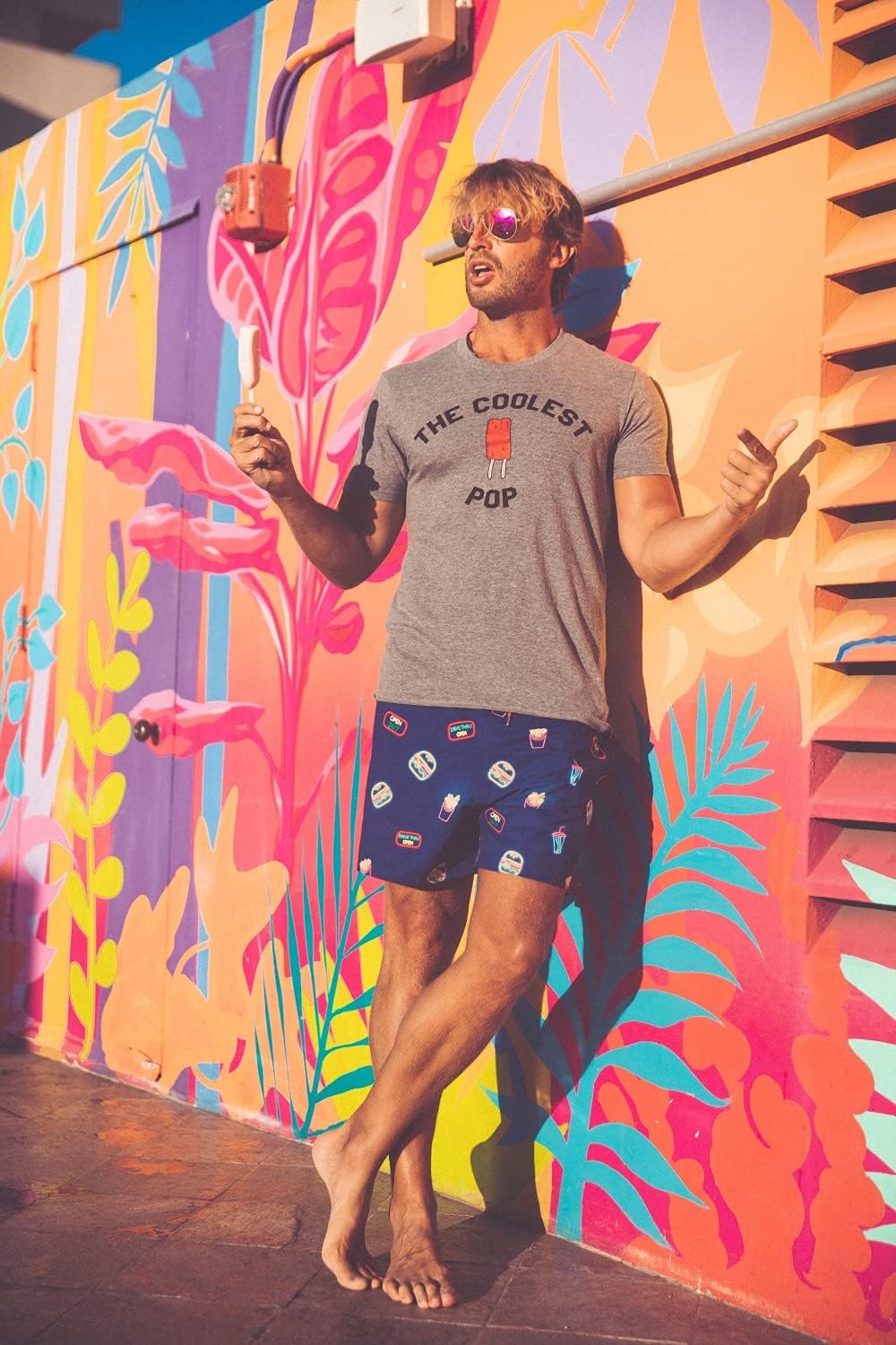 Crazy Dog Mens T Shirt Coolest Pop Funny Fathers Day Shirt Cool Dad Joke Tee