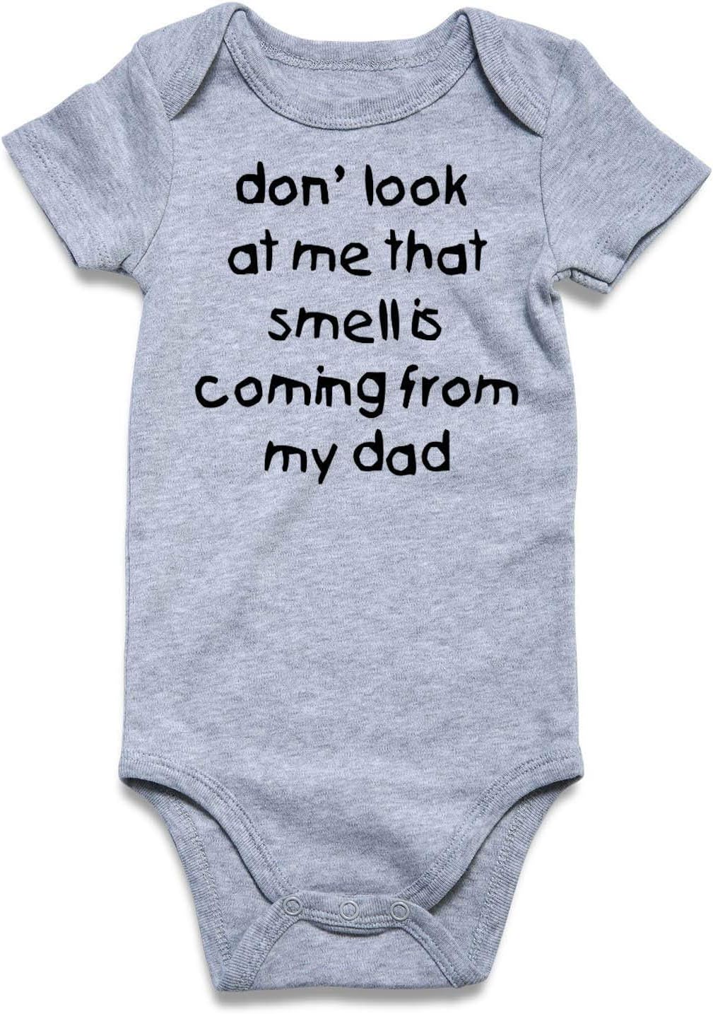 UNICOMIDEA Baby Boys Girls Romper Letter Printed Newborn Outfit Short Sleeve Bodysuits 0-12 Months