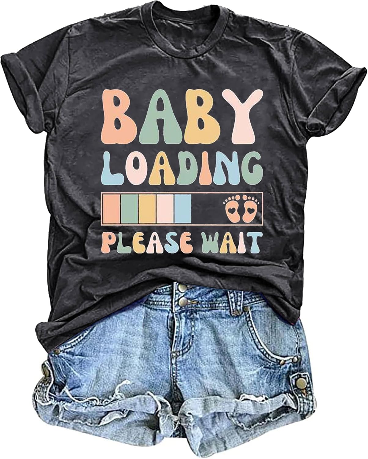 Mama Shirt Women Funny Letters Print Mother's Day Graphic Tees in My Mama Era Shirt Mom Life Casual T-Shirt Tops