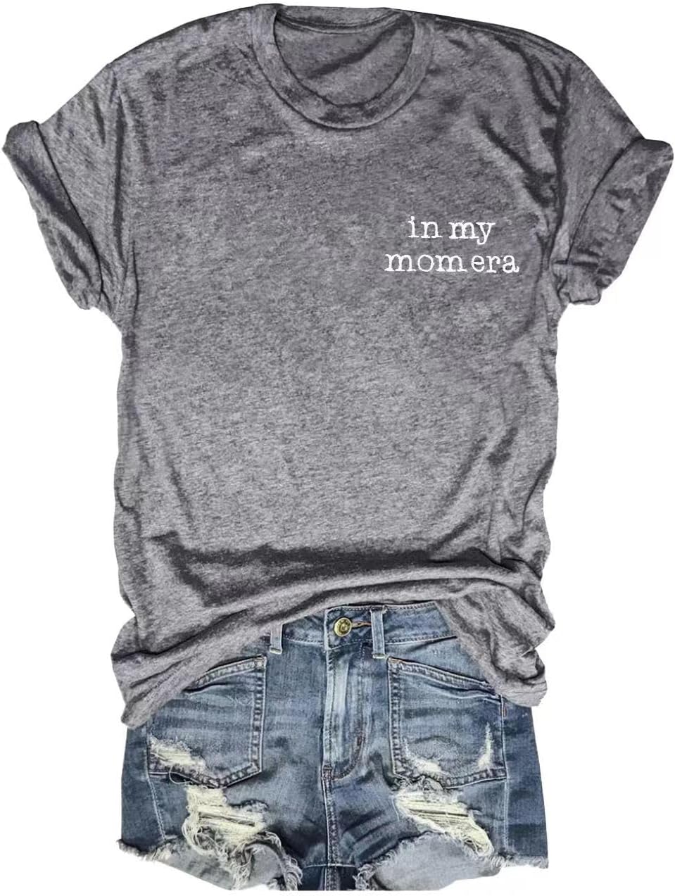 T-Shirt for Mama Women&#39;s Mom Life Graphic Tees Casual Cute Mother&#39;s Day Tops for Mommy