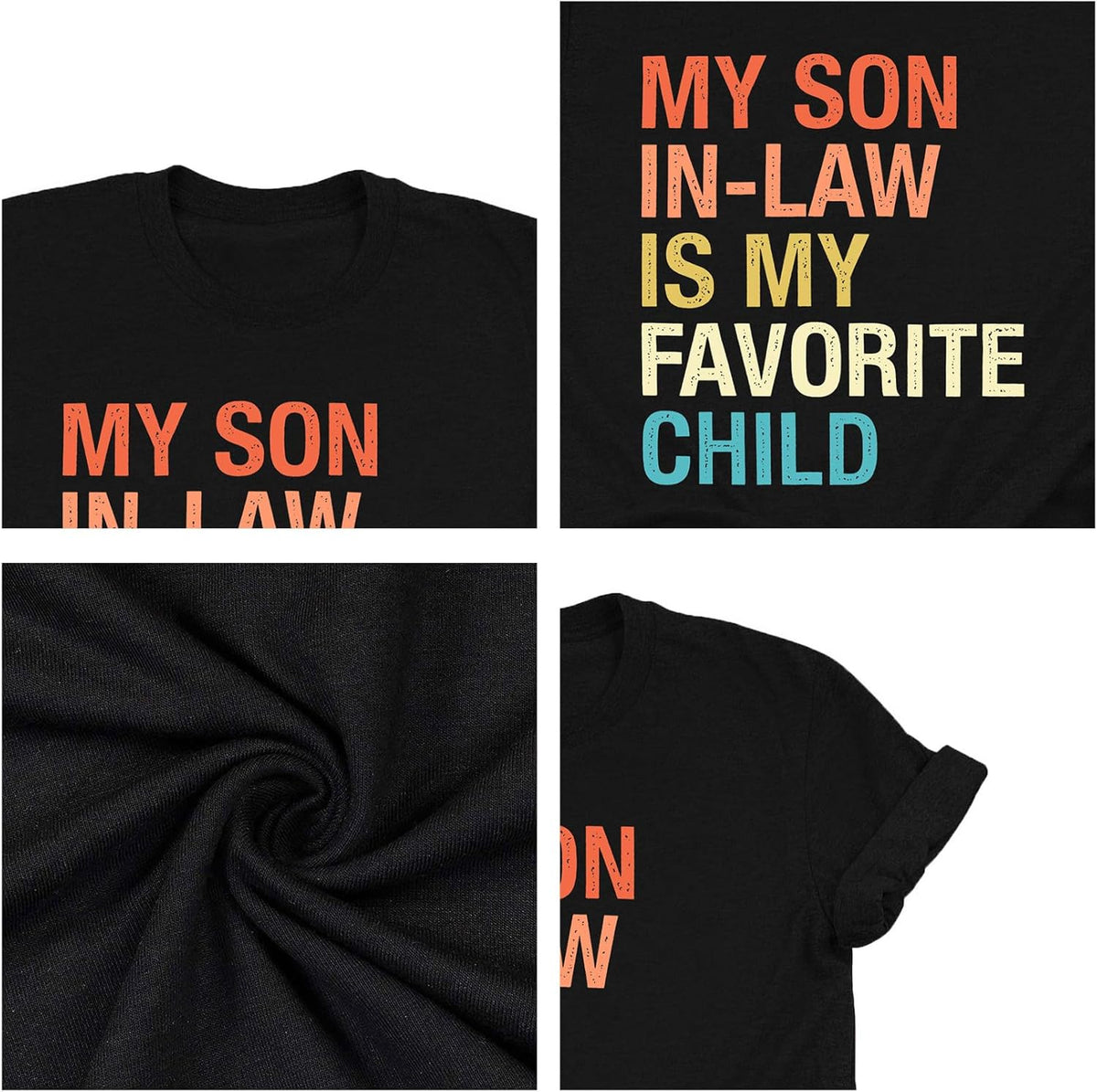 Mama Shirts Women My Son in Law is My Favorite Child Shirt Mother&#39;s Day T Shirts Gift Mom Short Sleeve Tops