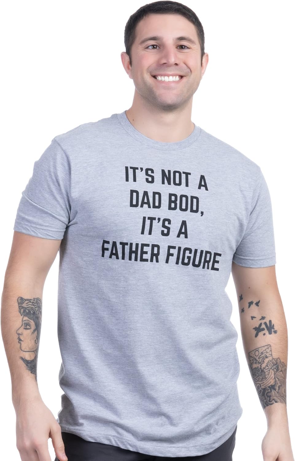 It&#39;s not a Dad BOD, It&#39;s a Father Figure | Funny Daddy Tee Shirt, Sarcastic Saying Joke T-Shirt for Men Grandpa