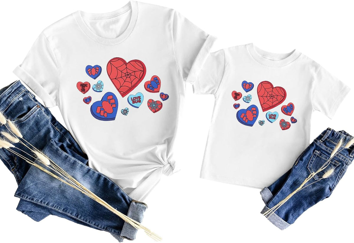 Mom and Son Matching Outfits Mama and Mama&#39;s Litter Man Print Shirts Cute Mom and Son Mothers Gifts