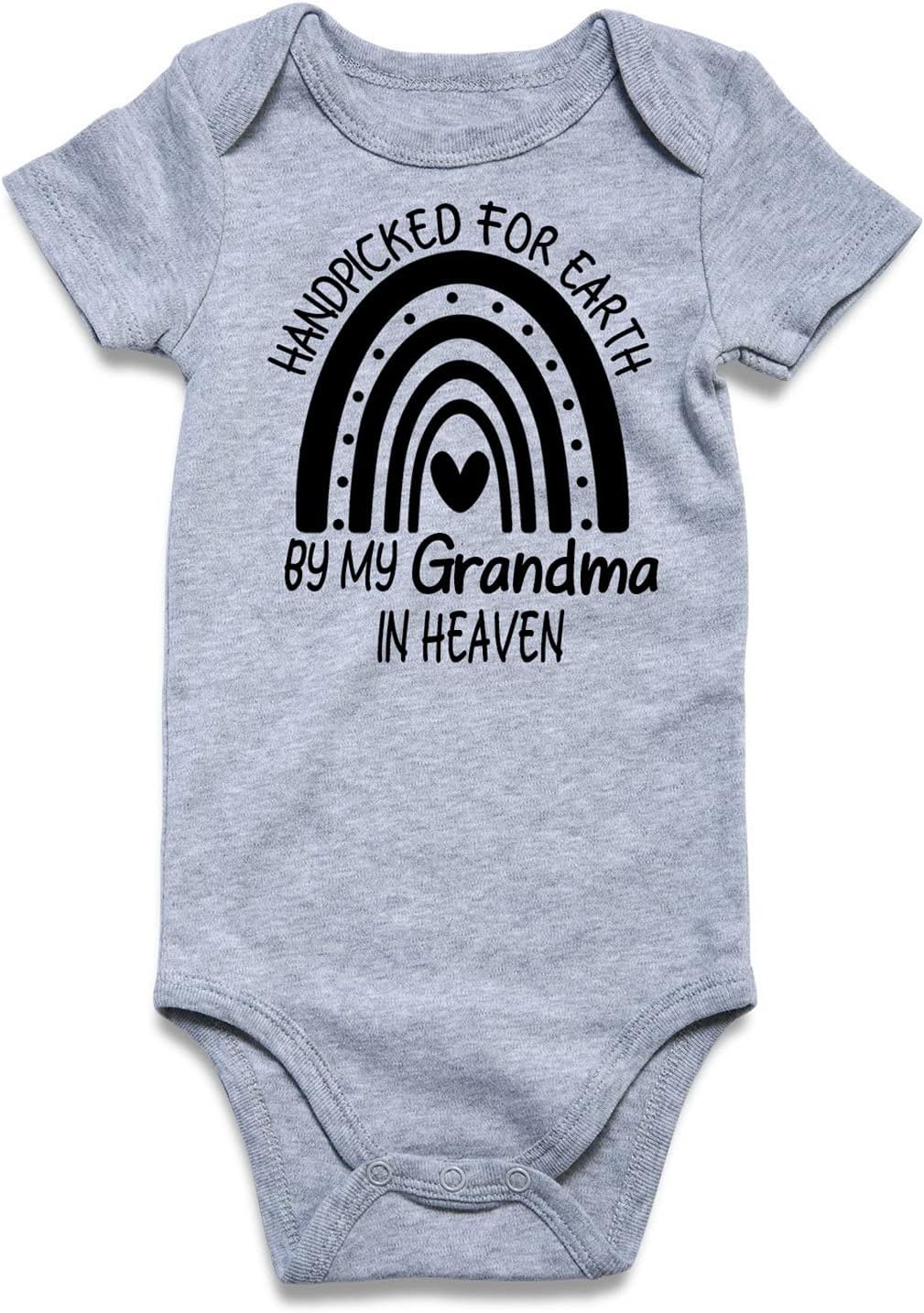 UNICOMIDEA Baby Boys Girls Romper Letter Printed Newborn Outfit Short Sleeve Bodysuits 0-12 Months