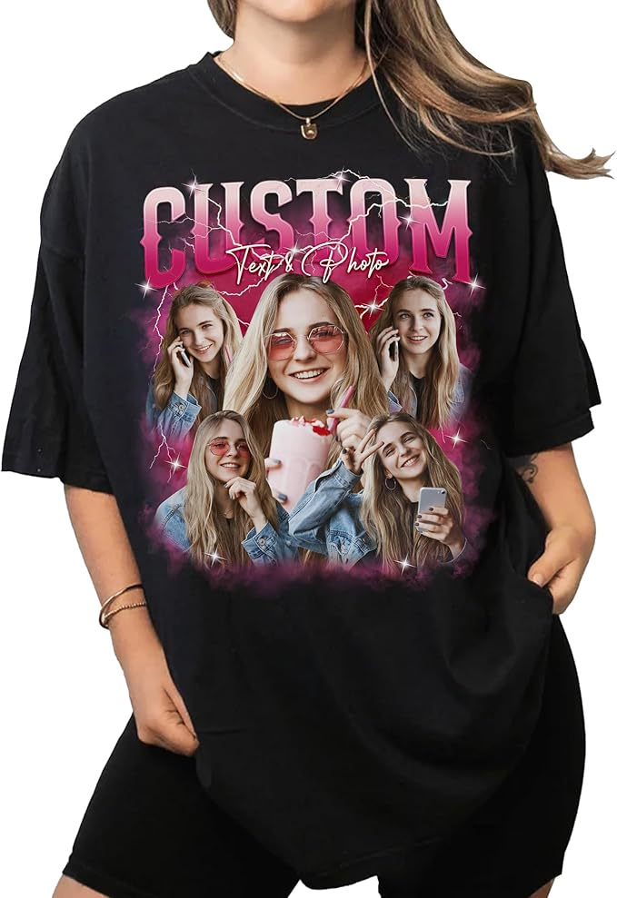 Custom Picture T Shirts, Custom Made T Shirts With Photos, Valentines Gifts, Shirt Valentine, Custom Print Tees, Birth Shirt, Best Gifts For Girlfriend