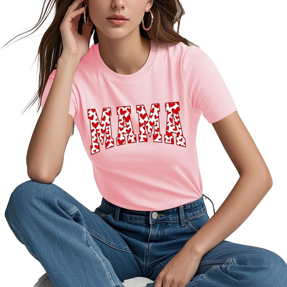Mama Valentines Shirt Valentines Shirts for Women Valentines Tee Mama Womens Red Valentines Tops