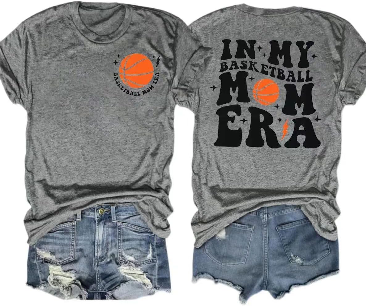 T-Shirt for Mama Women&#39;s Mom Life Graphic Tees Casual Cute Mother&#39;s Day Tops for Mommy