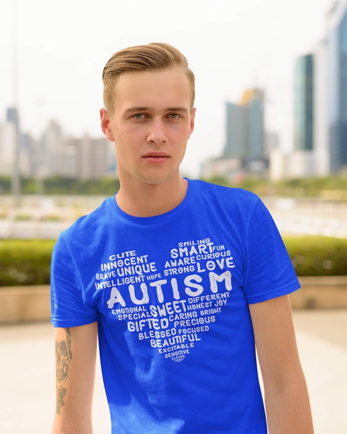 Kropsis Heart Love Sweet Smart Honest Autism Awareness