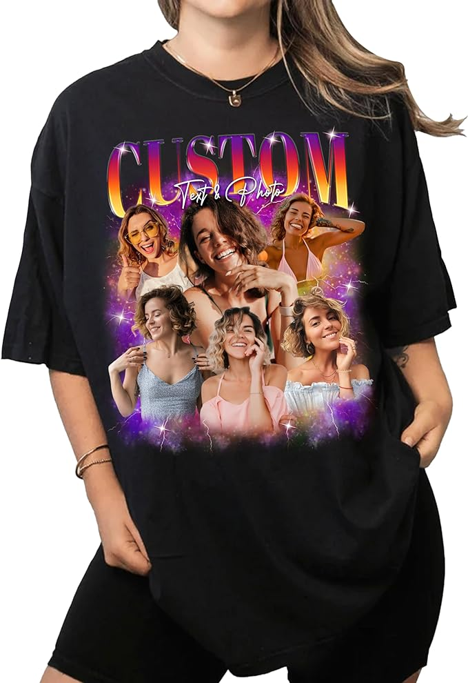 Personalized T Shirts With Pictures, Custom Picture T Shirts, Valentines Gifts For Men, Shirt Valentine, Custom Print Tees, Birth Shirt, Best Gifts For Girlfriend