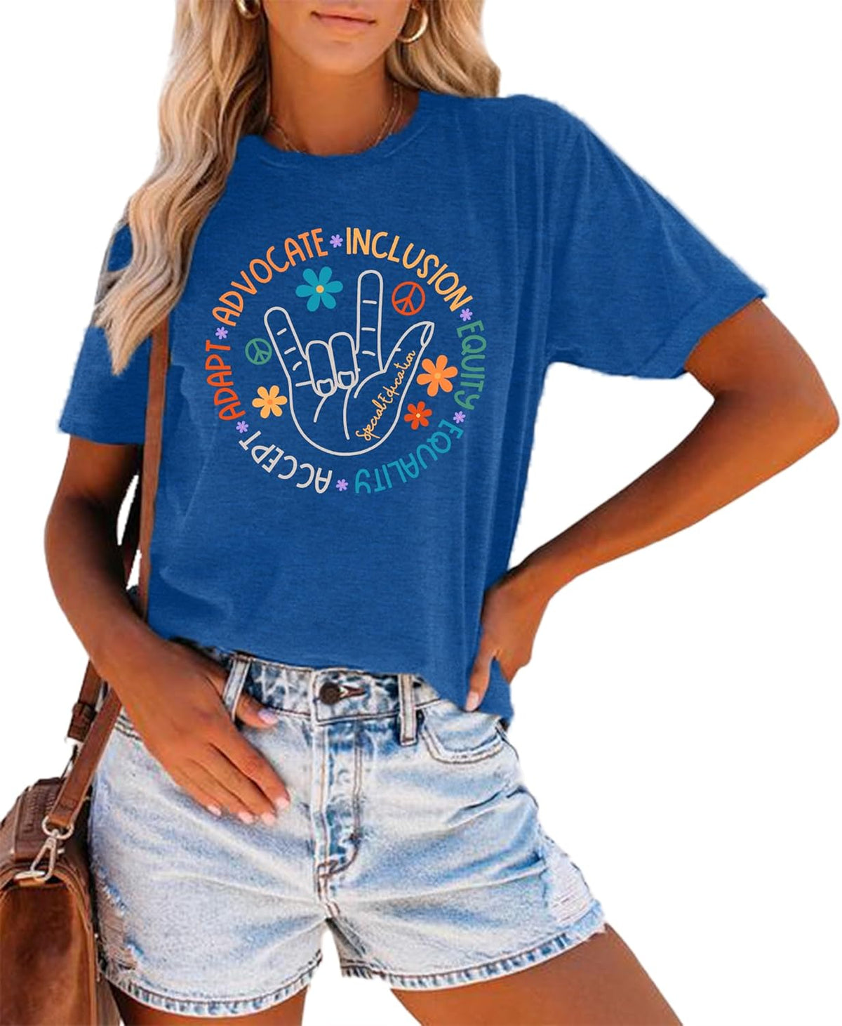 Special Education Teacher Shirts for Women SPED Teachers Graphic T-Shirts Teaching Life Gift Short Sleeve Tee Tops