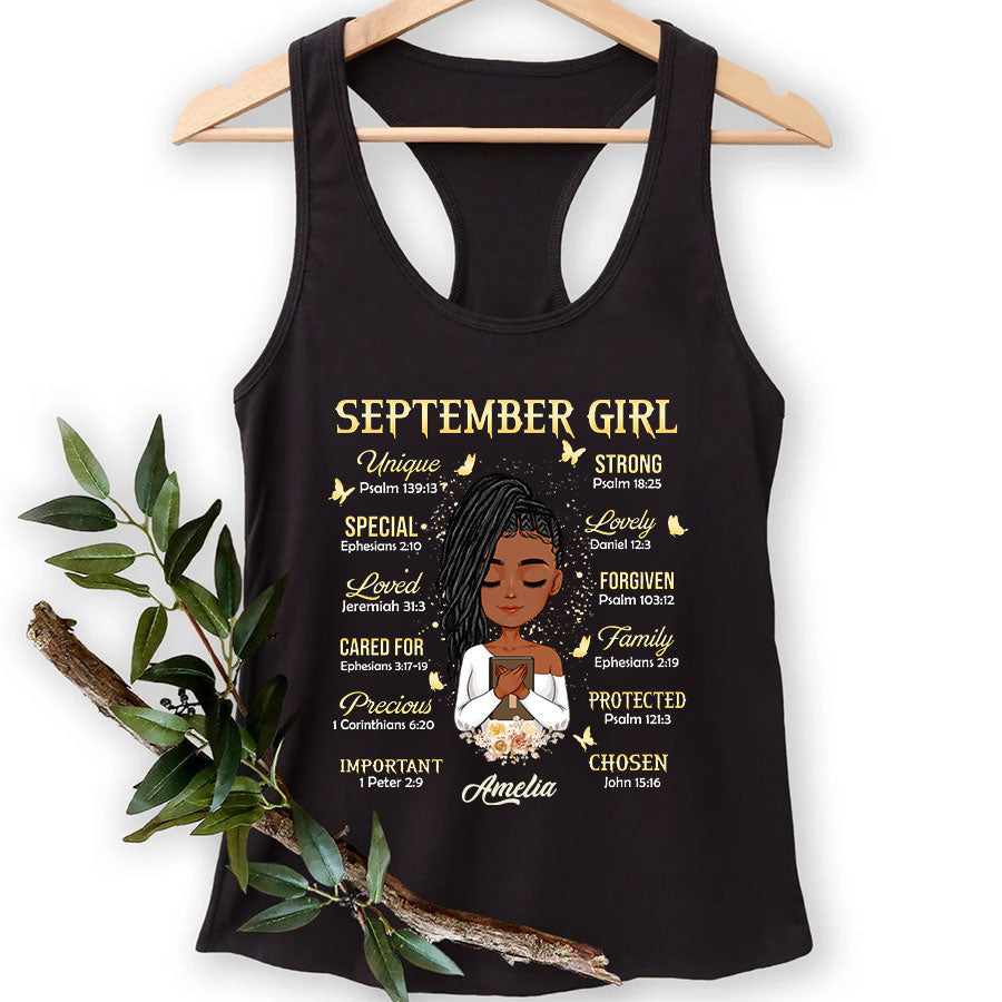 September Birthday Shirt, Custom Birthday Shirt, Queens Are Born In September Birthday Shirts For Woman