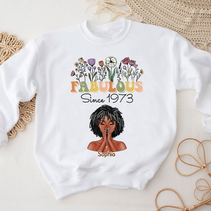 50th Birthday Shirts, Custom Birthday Shirts, Turning 50 Shirt, Gifts For Women Turning 50, 50 And Fabulous Shirt, 50th Birthday Shirts For Her