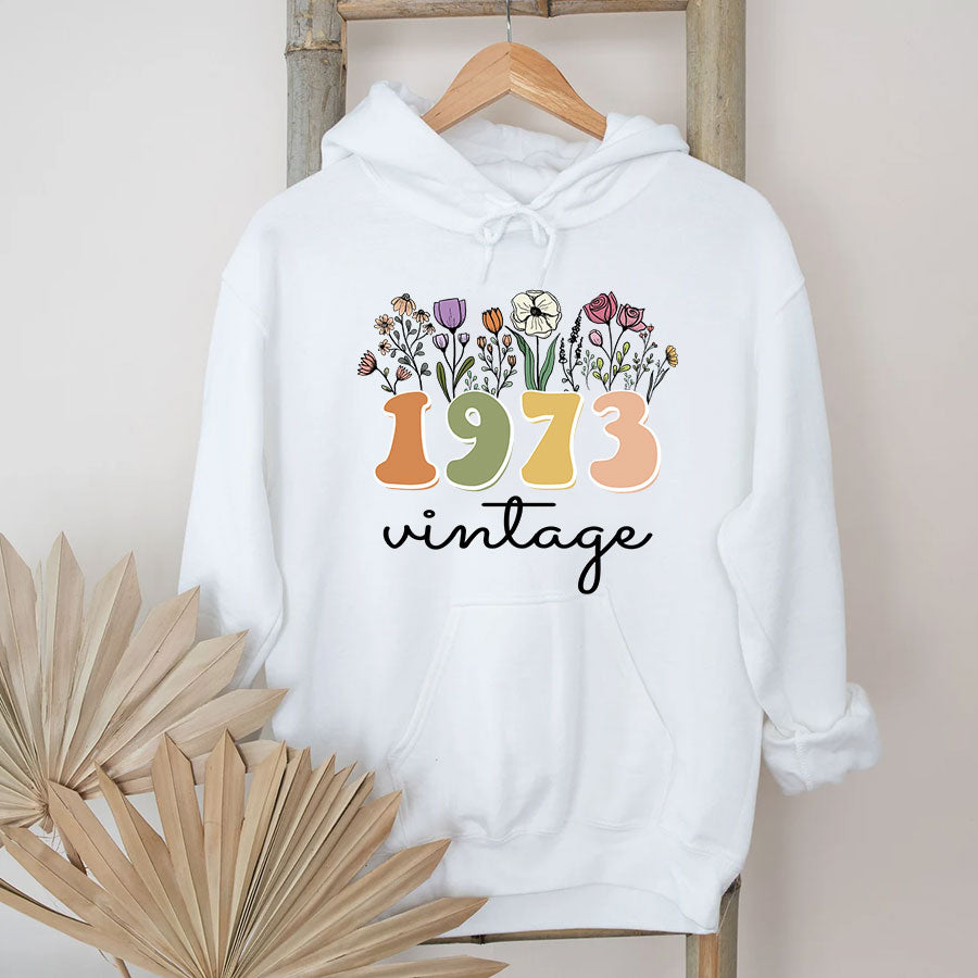 50th Birthday Shirts, Custom Birthday Shirts, Turning 50 Shirt, Gifts For Women Turning 50, 50 And Fabulous Shirt, 1973 Shirt, 50th Birthday Shirts For Her